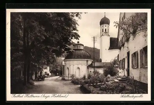 AK Bad Heilbrunn /Bayr. Hochland, Ansicht der Adelheidsquelle