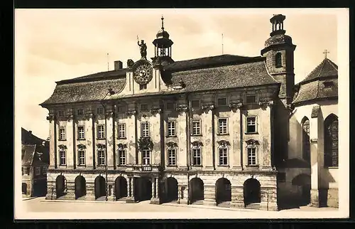 AK Bad Windsheim, Rathaus im Sonnenlicht