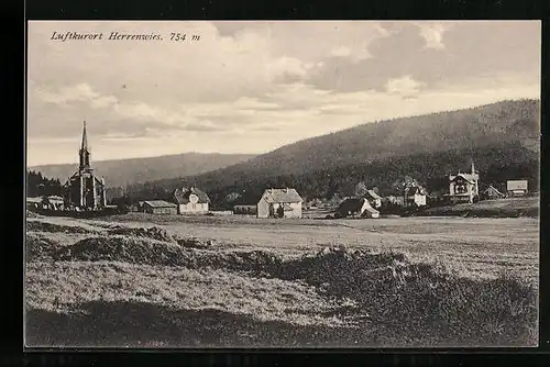 AK Herrenwies, Ortsansicht mit Umland