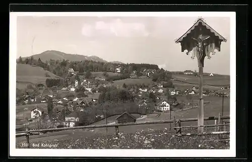 AK Bad Kohlgrub, Ortsansicht mit Umgebung