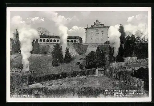 AK Baden-Baden, Ursprung der Thermalquellen am Florentinerberg