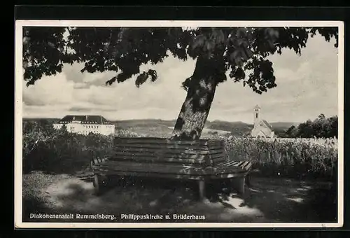 AK Rummelsberg, Diakonenanstalt, Philippuskirche u. Brüderhaus