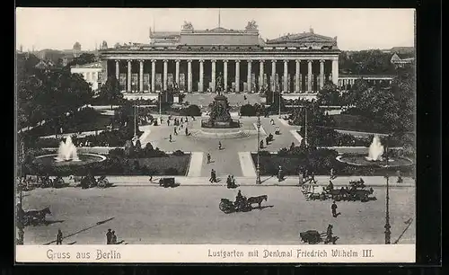 AK Berlin, Lustgarten mit Denkmal Friedrich Wilhelm II.