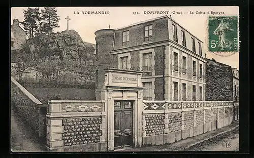 AK Domfront, La Normandie, La Caisse d`Épargne