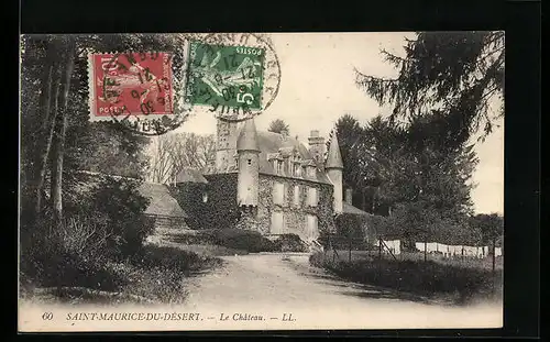 AK Saint-Maurice-du-Désert, Le Chateau
