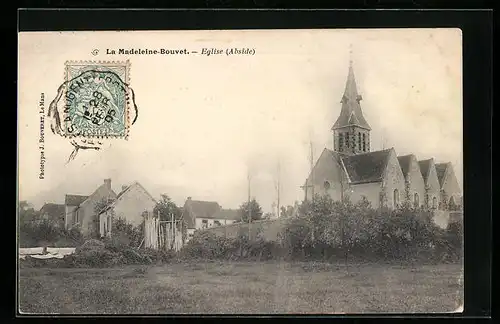 AK La Madeleine-Bouvet, Eglise