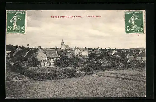 AK Condé-sur-Huisne, Vue generale