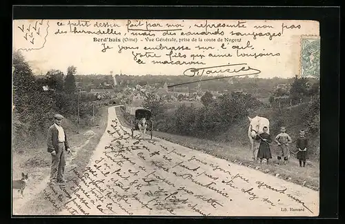 AK Berd`huis, Vue Generale, prise de la route de Nogent