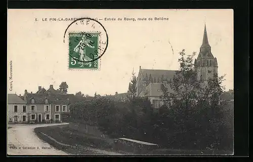 AK Le Pin-la-Garenne, Entree du Bourg, route de Belleme