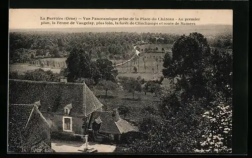 AK La Perrière, Vue Panoramique prise de la Place du Chateau