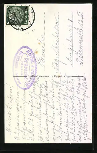 AK Bregenz, Ortsansicht mit Pfänderbahn