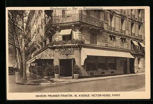AK Paris, Maison Prunier-Traktir, 16. Avenue Victor-Hugo