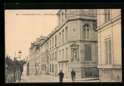 AK Paris, Pensionnat des Frères des Écoles chrétiennes Rue Raynouand