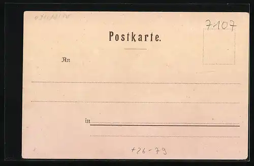 Künstler-AK P. Schmohl: Wimpfen, Gebäudansicht, Panorama