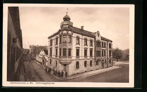AK Germersheim a. Rh., Offiziergebäude