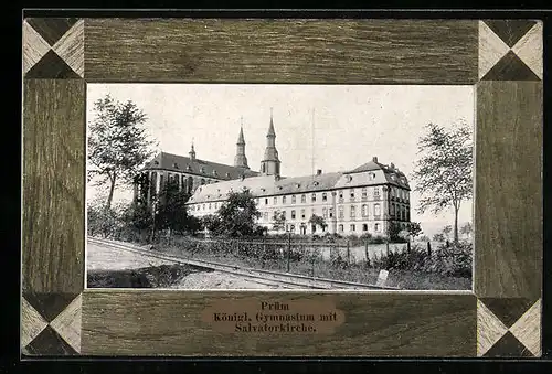 AK Prüm, Königliches Gymnasium mit der Salvatorkirche