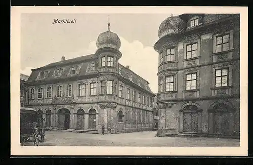 AK Marktbreit, historische Stadthäuser