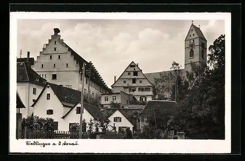 AK Riedlingen an der Donau, Blick zum Kirchturm