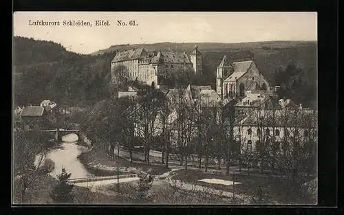 AK Schleiden in der Eifel, Blick auf das Schloss