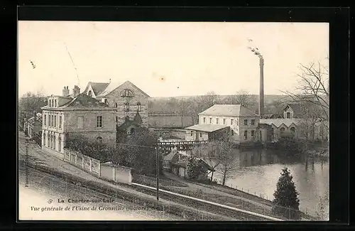 AK La Chartre-sur-le-Loir, Vue generale de l`Usine de Crousilles