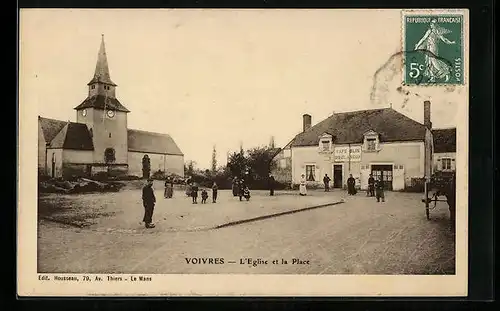 AK Voivres, L`Eglise et la Place