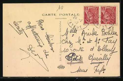 AK Saint-Calais, La Grande Rue, Passants