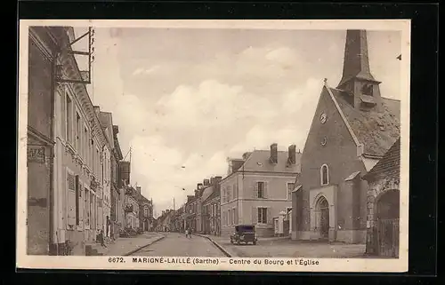 AK Marigne-Laille, Centre du Bourg et l`Eglise