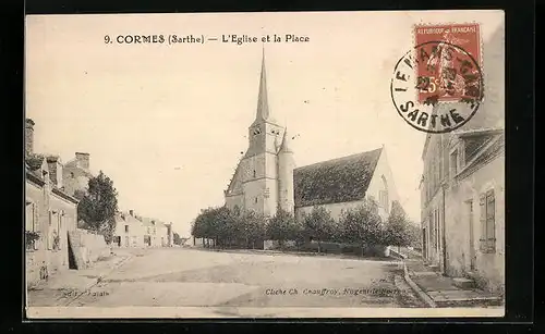 AK Cormes, L`Eglise et la Place