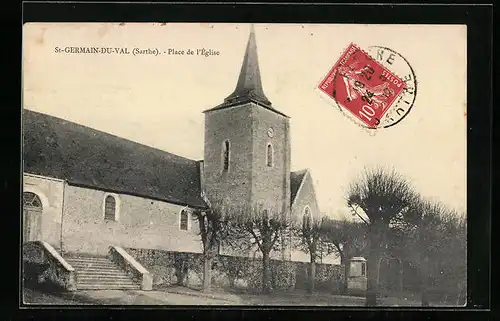 AK Saint-Germain-du-Val, Place de l`Eglise