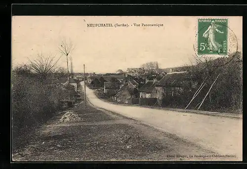 AK Neufchatel, Vue Panoramique