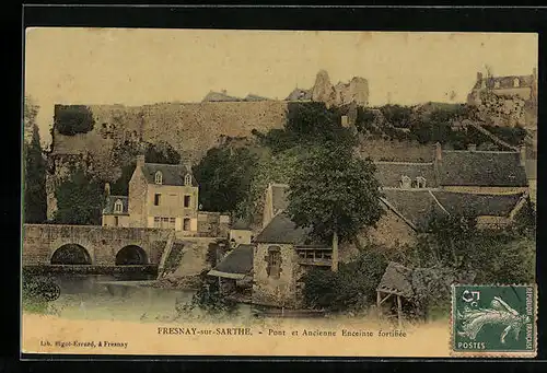 AK Fresnay-sur-Sarthe, Pont et Ancienne Enceinte fortifiee