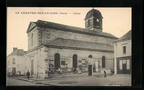 AK La Chartre-sur-le-Loir, L`Eglise