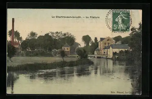 AK La Chartre-sur-le-Loir, La Filature