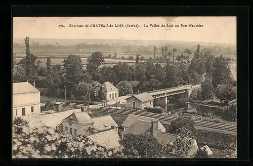 AK Chateau-du-Loir, La Vallee du Loir au Port-Gauthier, vue generale