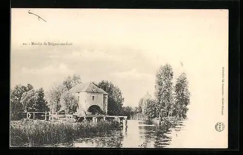 AK Nogent-sur-Loir, Moulin