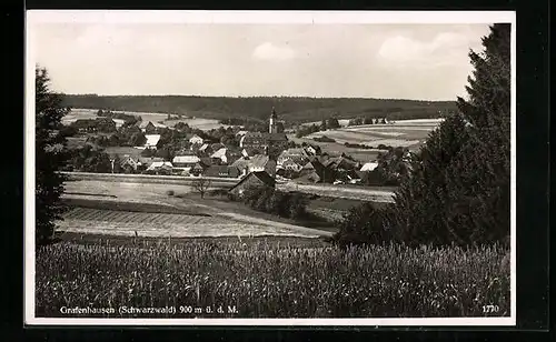 AK Grafenhausen im Schwarzwald, Blick zur Kirche im Ort