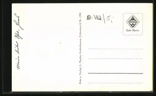 AK Grafenhausen im Schwarzwald, Blick zur Kirche im Ort