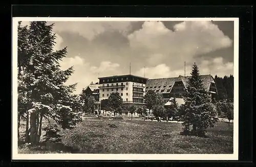 AK Feldberg im Schwarzwald, am Hotel Feldberger Hof