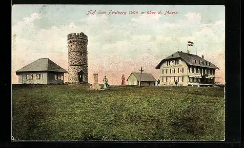 AK Feldberg im Schwarzwald, Gasthaus zum Feldbergturm
