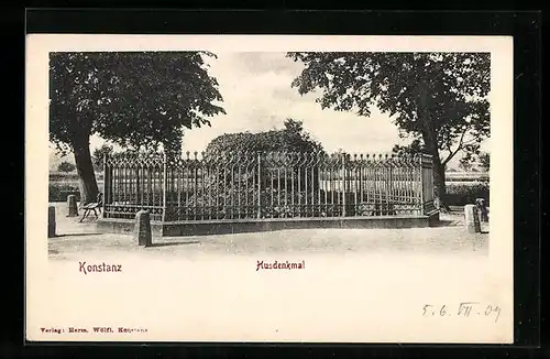 AK Konstanz, am Husdenkmal