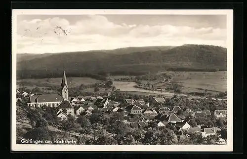 AK Gailingen am Hochrhein, Blick auf die Kirche und den gesamten Ort