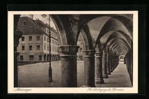 AK Memmingen, Im Säulengang der Harmonie