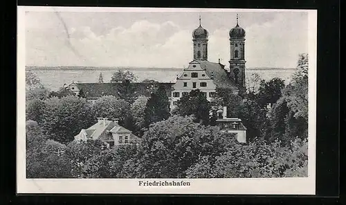 AK Friedrichshafen, Ortspartie, Gebäudeansicht