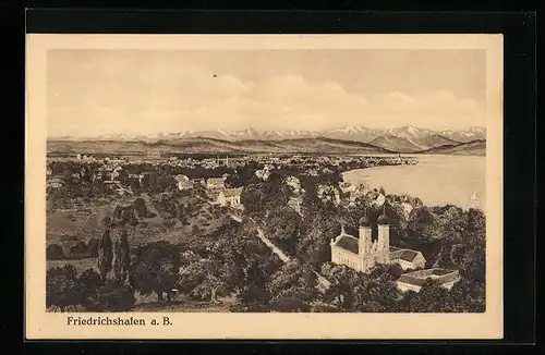 AK Friedrichshafen a. B., Ortsansicht aus der Vogelschau