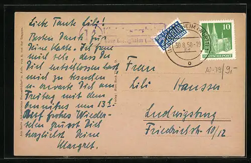 AK Ulm a. D., Partie an der Blau