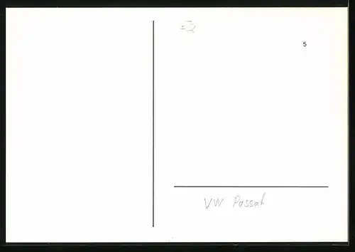 AK VW Passat, Auto, im Seitenprofil, Grün