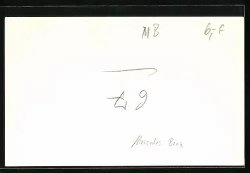 Foto-AK Mercedes Benz, Auto und Fahrerin, B-SW 282