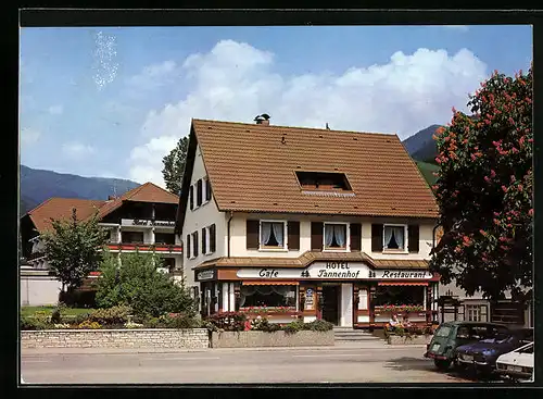 AK Simonswald /Schwarzwald, Hotel-Café-Restaurant Tannenhof, Bes. Fam. Haberstroh, Talstrasse 13