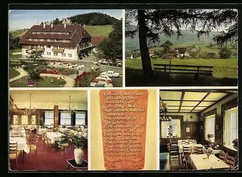 AK Horben-Langackern i. Br., Hotel-Gasthof zum Engel, Bes. B. Hagenmeier