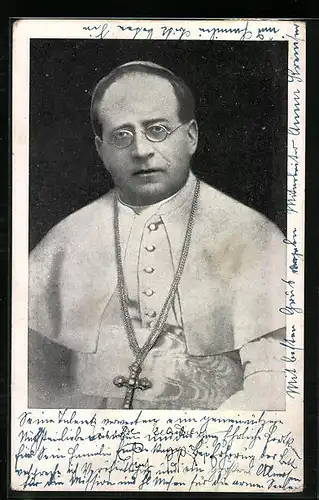 AK Papst Pius XI., Portrait